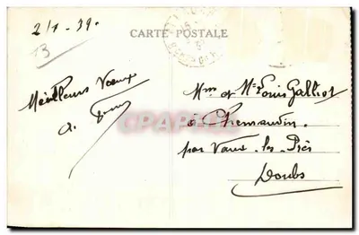 Marseille — Promenade de la Corniche — Le Pont de la Fausse-Monnaie et le Petit Nice — n°45 — Rewers