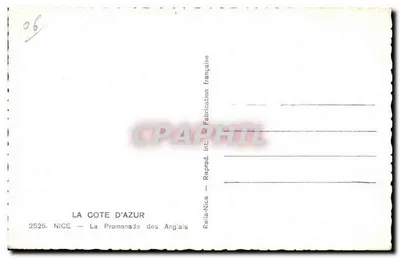 Nice — Promenada Anglijska — Francuska reprodukcja — Rewers