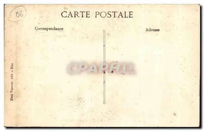 Square Gambetta — Nice — Côte d'Azur — editor Paul Vasseur, n° 340 — Verso