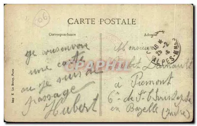 Canaves — Le Port — Le Quai des Yachts — Éditeur ELPD, n° 1580 — Verso