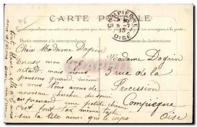 Cannes — Boulevard de la Croisette e o Mont Chevalier — Editora: Coleção Linite, 69, rue de Fréjus — Verso