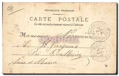 Château de Maulmont — Rendez-vous de Chasse — L. R. Vichy — Verso