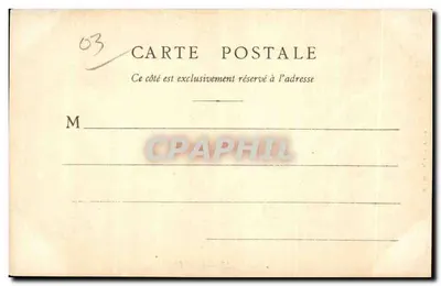 Vichy - L'Hôtel-de-Ville — éditeur D'Enville, Vichy — Verso