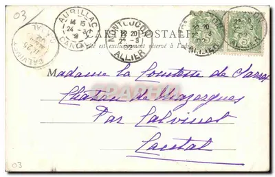 Néris-les-Bains — Katedra — B.F. Paryż, nr 170 — Rewers