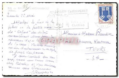 Bourbon-L'Archambault — Ogólny widok, zamek, kasyno, jezioro — Éditions de Lys — Rewers