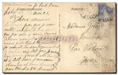 Bourbon-l'Archambault — Place des Trois Puits, Hôtel des Sources et Le Logis du Roi (actuellement Établissement Thermal) — LL — Rückseite