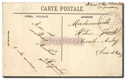 Soissons — Coin de la Rue du Pot d'Étain — Mme Mulot, Editeur, Soissons — Rewers