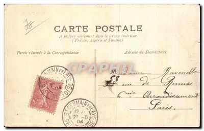 Saint-Germain-en-Laye — Szpital — wydawca: Théodore Céline & Cie, nr 2423 — Rewers