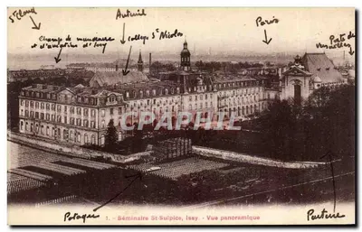 Seminário St-Sulpice, Issy - Vista panorâmica — Poutaine, editor