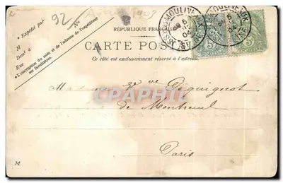 Viaducto y Estación de Issy — Ferrocarril Eléctrico París-Versalles — Edición Tréano, n.º 937 — Reverso