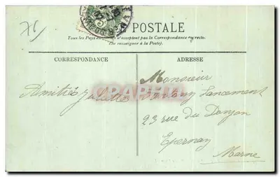 Le Havre — Nowa Plaża Dufayel i Aleja Félix-Faure — LL. n° 466 — Rewers