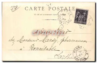 Meaux — Pont du Marché — editor não identificado, número de série não visível — Verso