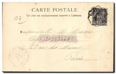Aleja Parku — Vichy — wydawca Chirmain, nr 10183 — Rewers