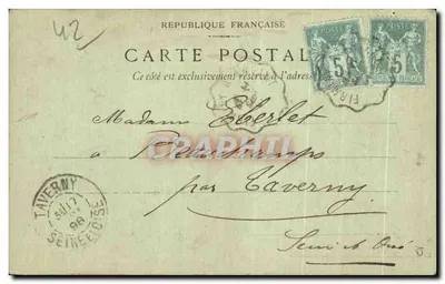 ル・プイ — ラ・トワール・ド・ロワゼ — 出版者：J. B. L. 1908 — 裏面