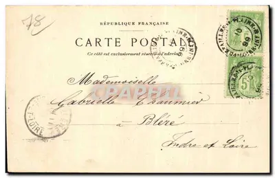 Boulogne-sur-Mer — mercado — Hotel de France — Verso