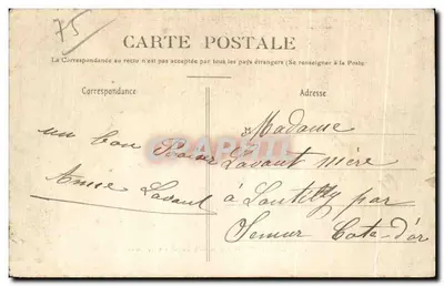 Buttes-Chaumont — Avenida Pitoresca — E. V. 562, Paris (XIXe) — Verso