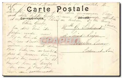 Buttes-Chaumont — Uitzicht genomen vanuit het binnenste van de Grot — C. M. n° 514 — Achterkant