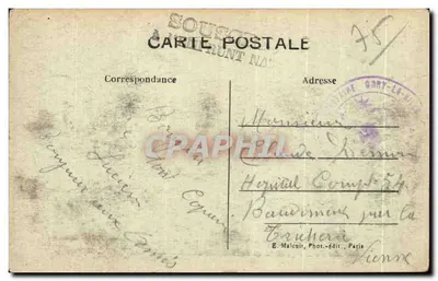 Parigi — Les Buttes-Chaumont — Il Ponte sospeso e il Belvedere — E.M. n°5150 — Verso