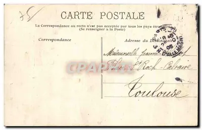 Bulles Chaumont — Allée de la Cascade au Lac (XIXe siècle) — Editore non identificato, n° 1194 — Verso