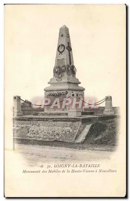 Monumento dos Mobiles da Haute-Vienne em Neuwilliers — Loigny-la-Bataille — Coleção Marcel Marais