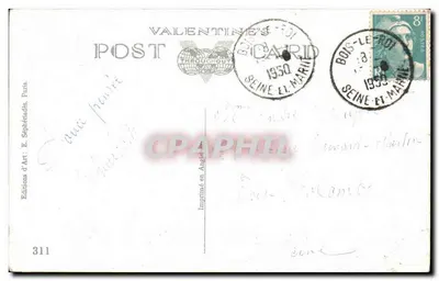 Dziecko z koszykiem — Wydawca: Valentine's Post, nr 311 — Rewers