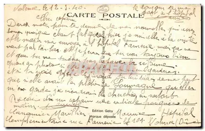 Valence (Drôme) — Plac Championnet — Statua generała Championnet — wydawca Gaby, nr 49 — Rewers