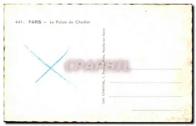 Paryż — Pałac Chaillot — Chantal, N°441 — Rewers