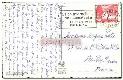 Genewa — Mosty nad Rynem — Éditions Jaeger — Rewers