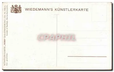 Kaiserpalast — Straßburg i.E. — Wiedemann's Künstlerkarte, seria Wiro, nr 3452 — Rewers