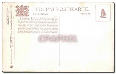 Wiesbaden, Kurhaus, Vorhalle — widok wewnętrzny — V. Berault — Rewers