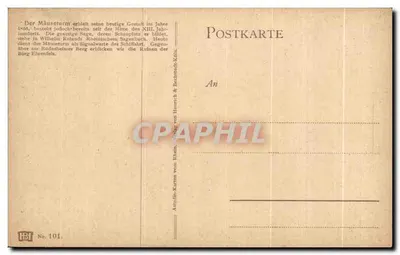Mäuseturm — Rzeka — wydawca H. B. Nr 101 — Rewers
