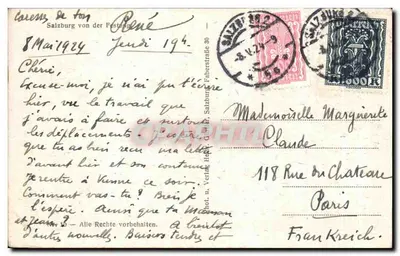 Widok z lotu ptaka z Salzburga — wydawca Phot. u. Verlag H. Pene, n° 30 — Rewers
