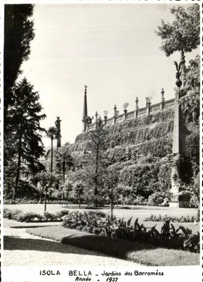 Ilha Bella - Jardins dos Borroméus — Ano 1957