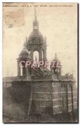 Rouen — Monument de Joana d'Arc — Bilhete postal antigo n°2217