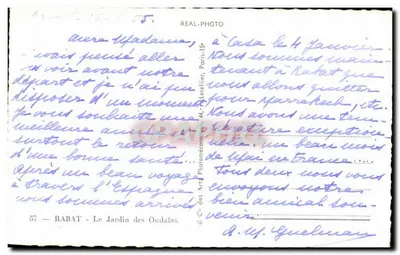 Rabat — Ogród Oudaiñas — Cap — Rewers