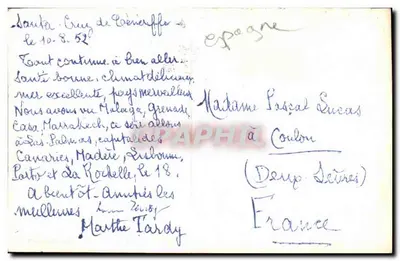 Santa Cruz de Tenerife — Monument voor de Vallen — ed. Arribas, n° 09 — Achterkant