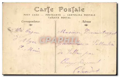 Le Boulevard de la République et les Rampes du Port — Algésiras — ND Phot. — N° 109 — Verso