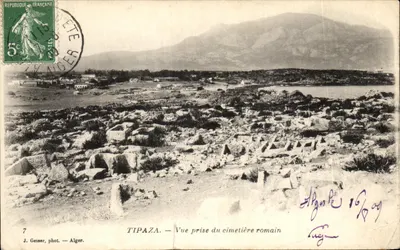 Tipaza — Vue prise du cimetière romain — J. Geiser, phot. Alger