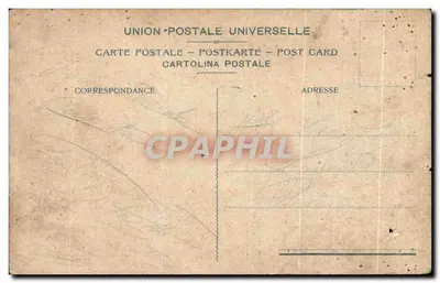 Stara pocztówka Wulkan Wulkaniczna Erupcja Wulkanu Aurile 1908 — Rewers