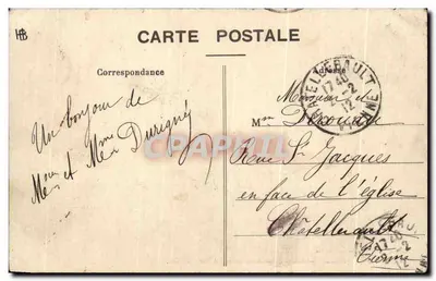 COUTRAS (Gironde) — Os dois pontes da ferrovia sobre a Isle — Henry Guillier, rue Fondeuve — Verso