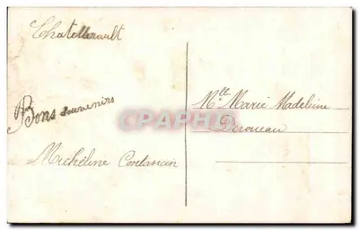 Feliz Natal — decoração de ivôr e retrato — DIX 554 — Verso