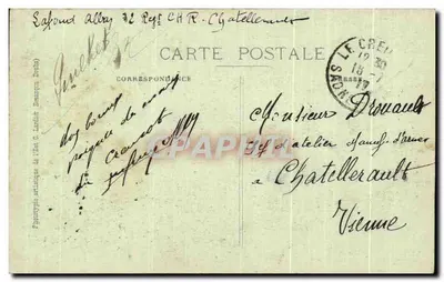 LE CREUSOT — Zakłady Schneider — Marteau-Pilon (100 ton) — A. Duret drukarz-wydawca — Rewers