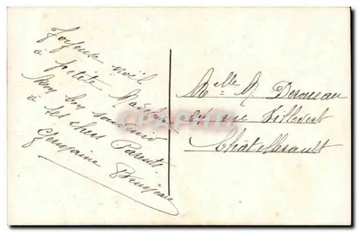 Dziewczyna trzymająca bukiet — Wesołych Świąt Bożego Narodzenia — DIX PARIS 2295 — Rewers