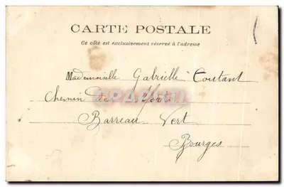 Vierzon — A Igreja — mp. Laussadat, Châteaudun — Verso