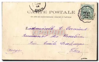 Vierzon — Os Lavadeiros no Yèvre — Imp. Lavausot, Châlons-sur-Marne — Verso