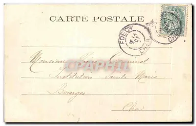 Vierzon (Cher) — Stacja — Wydawca: Société des Cartes Postales de Bourges, nr 201 — Rewers