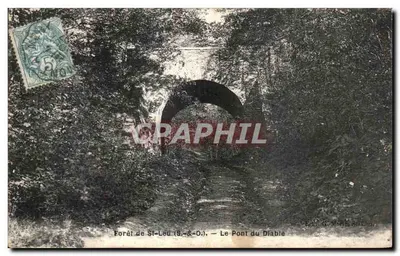 Floresta de St-Leu (S.-&-O.) — O Ponte do Diabo — Ed. G. Morin, St-Leu