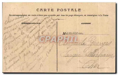 VIERZON — Vista geral. Ponte do Bassin — Th.G. n°500 — Verso