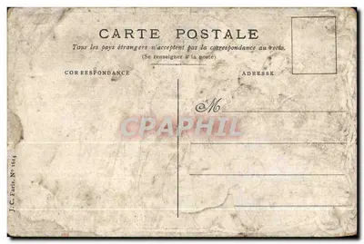 Printemps d'Amour — scène de canotage sous les saules — éditeur J.C. Paris, n° 1614 — Verso