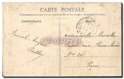 En Auvergne — Vieille Chaumière montagnarde — Collection Gély, Salers - 60 — Verso